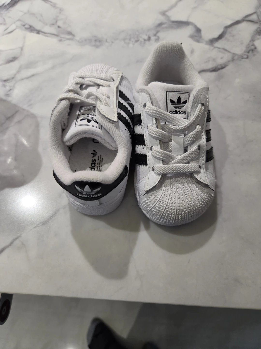 Adidas Superstar Crib Shoes White Black - photo 2