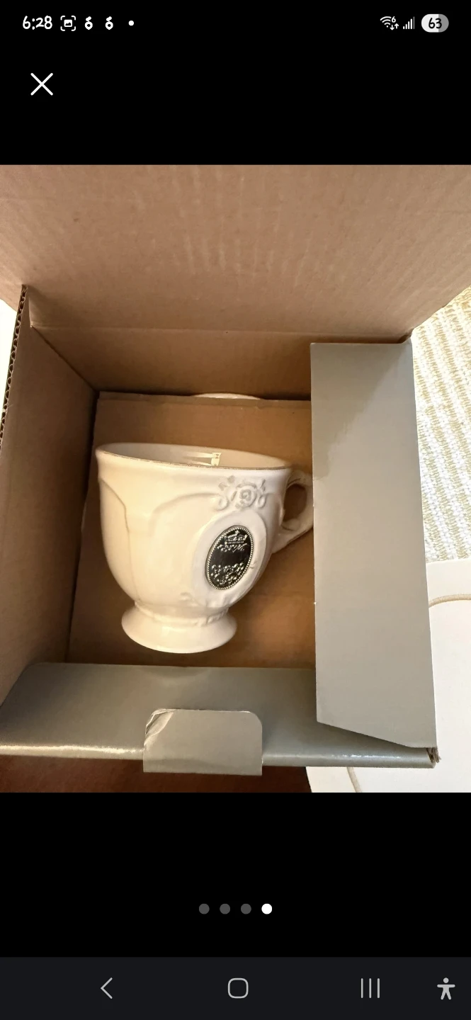 Bombay White Tea Cup and Saucer Set - photo 2