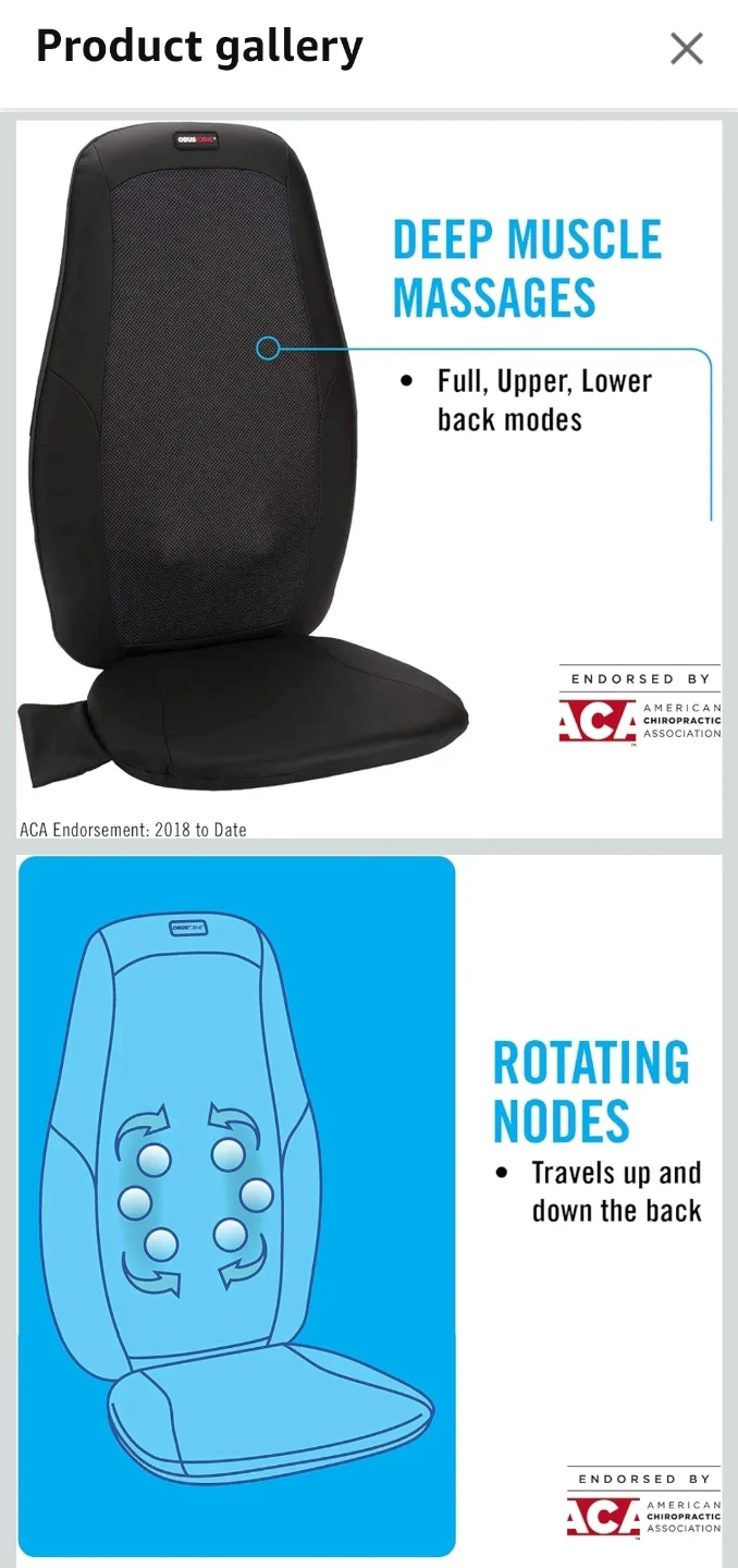 ObusForme Deep Kneading Shiatsu Back Massager with Heat | 💆‍♀️🔥✨ - photo 5