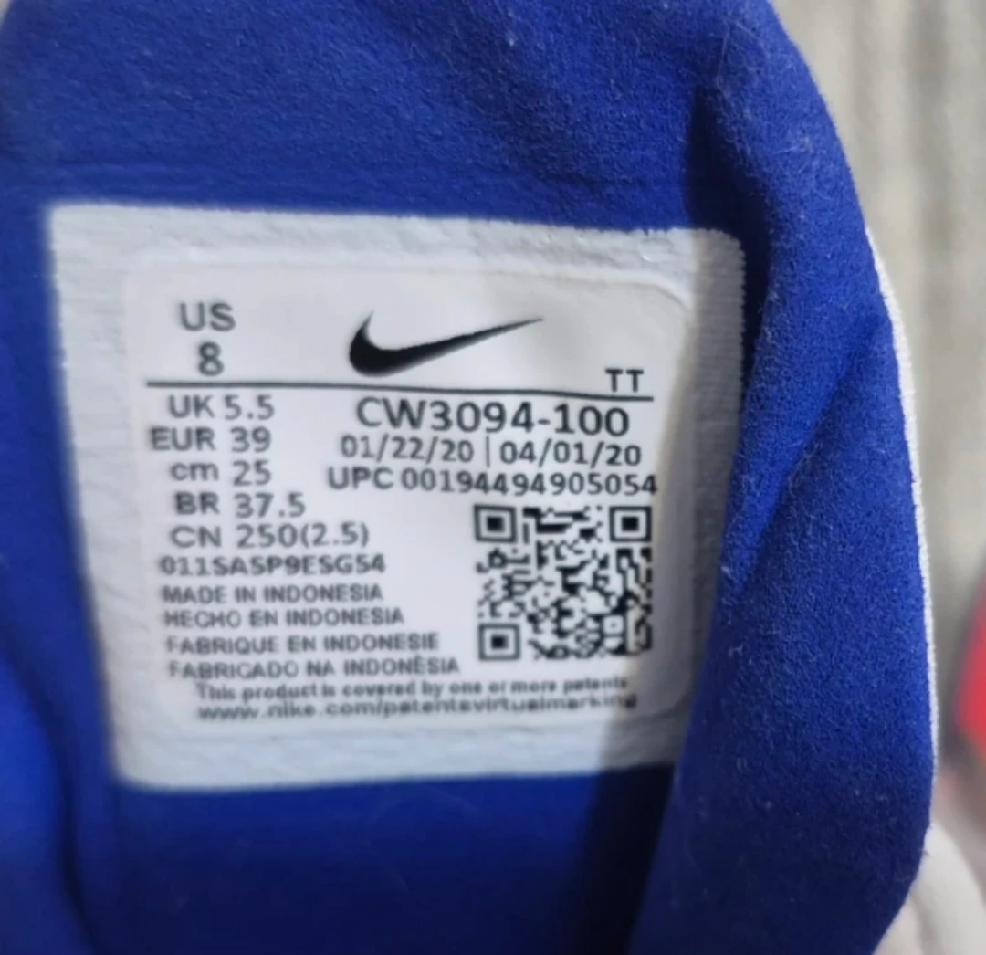 Nike Air Max 270 React Women  Shoes White/Blue/Pink Size 8 - photo 4
