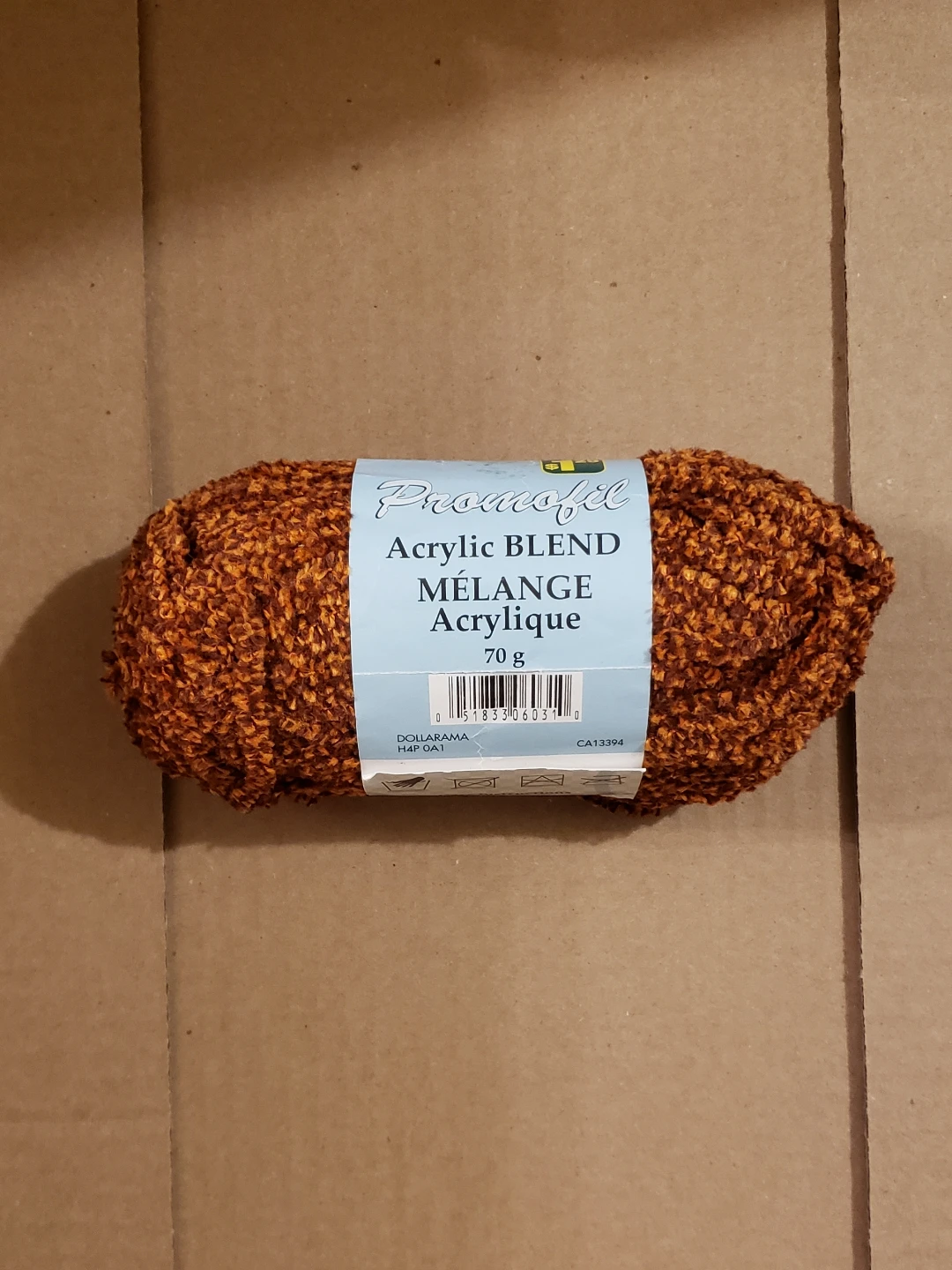 Burnt Orange Promofil Acrylic Blend Yarn