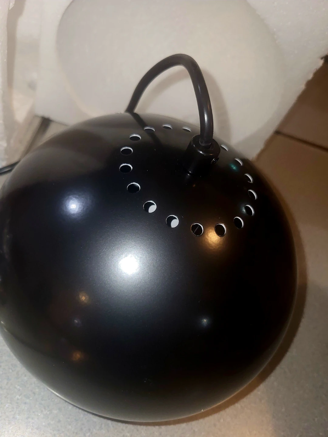 Black, Spherical, Pendant Light Fixture -BNIB - photo 3
