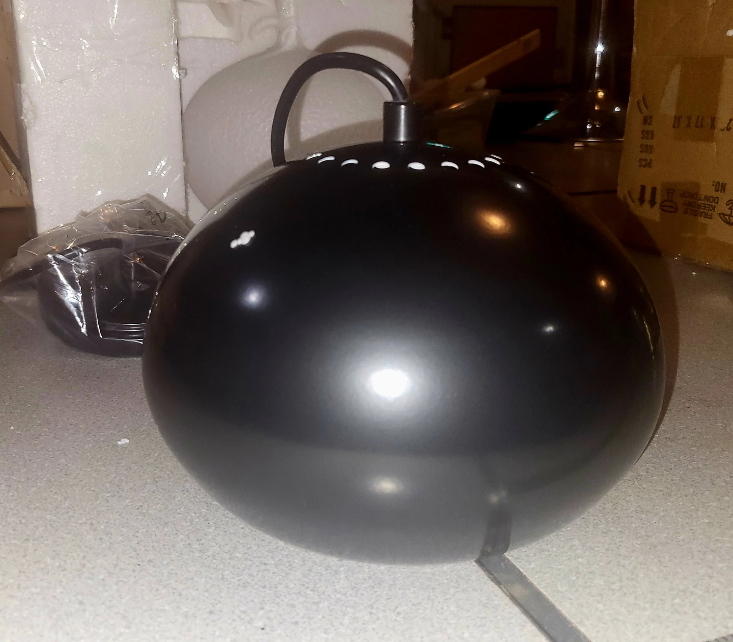 Black, Spherical, Pendant Light Fixture -BNIB - photo 5