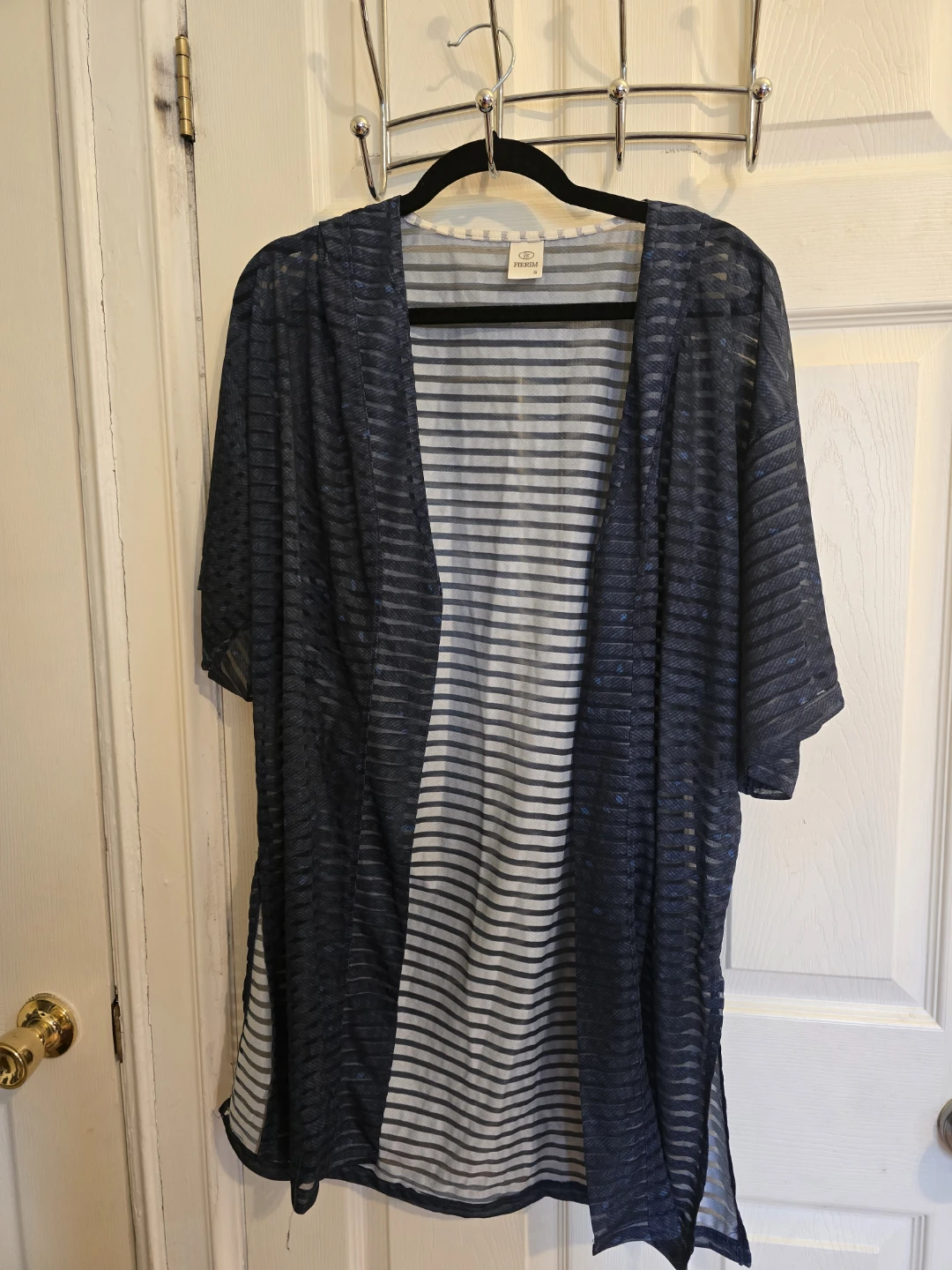 Women's Striped Kimono Cardigan - photo 2