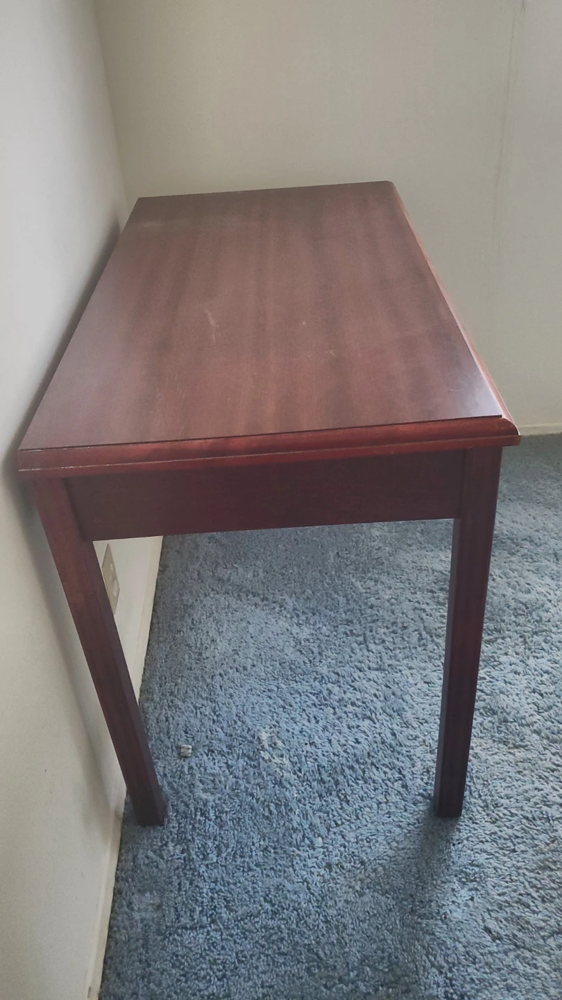 Wooden Desk with Drawer - photo 2