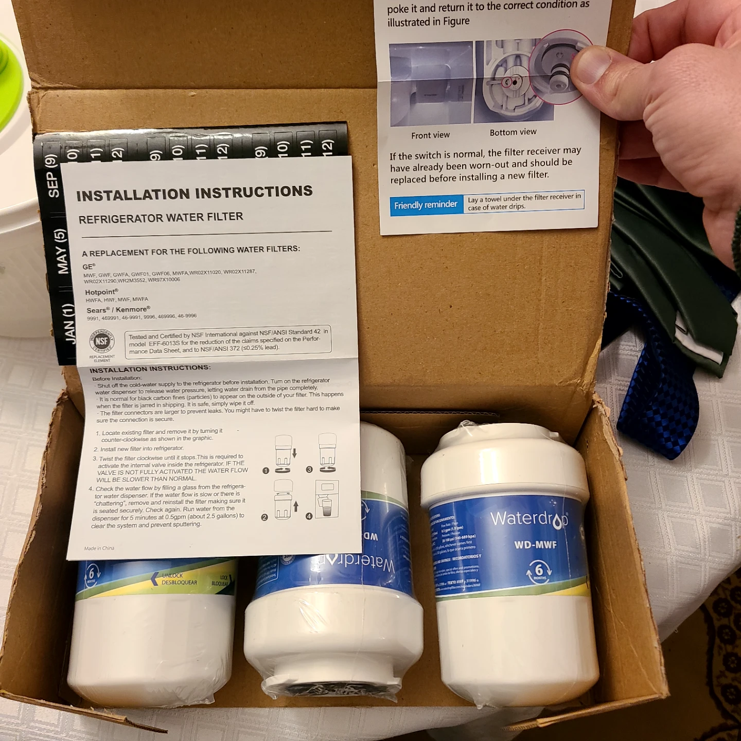 GE Refrigerator Water Filter 3-Pack