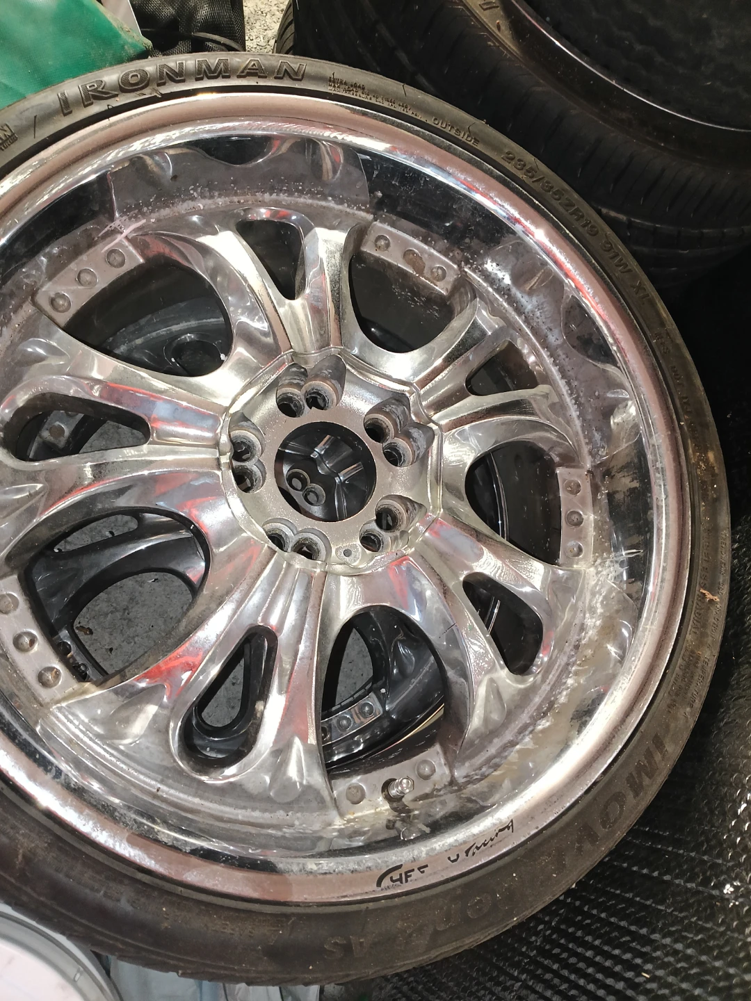 Chrome Alloy Rims with Tires