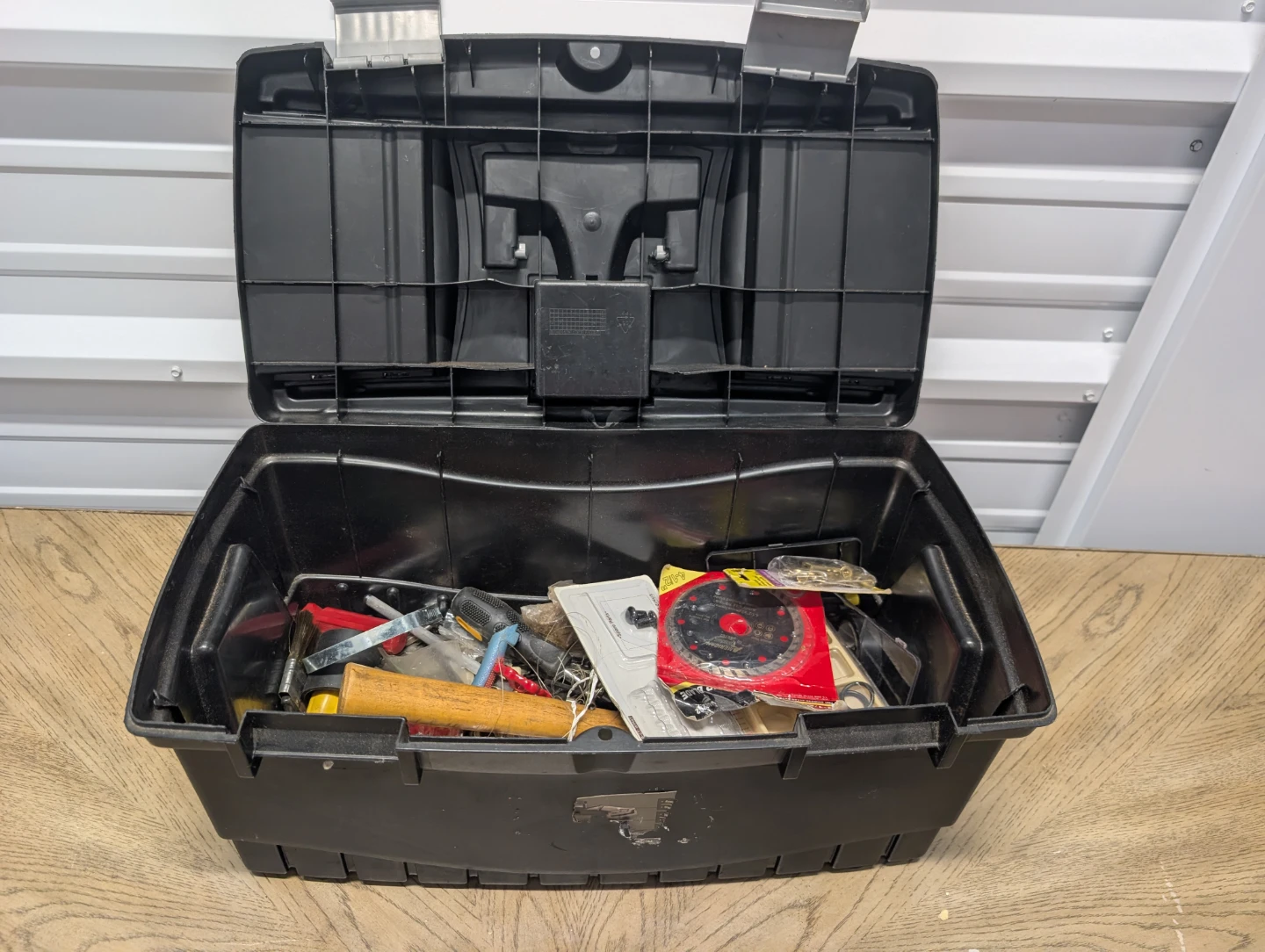 Black Plastic Toolbox with Assorted Tools - photo 3