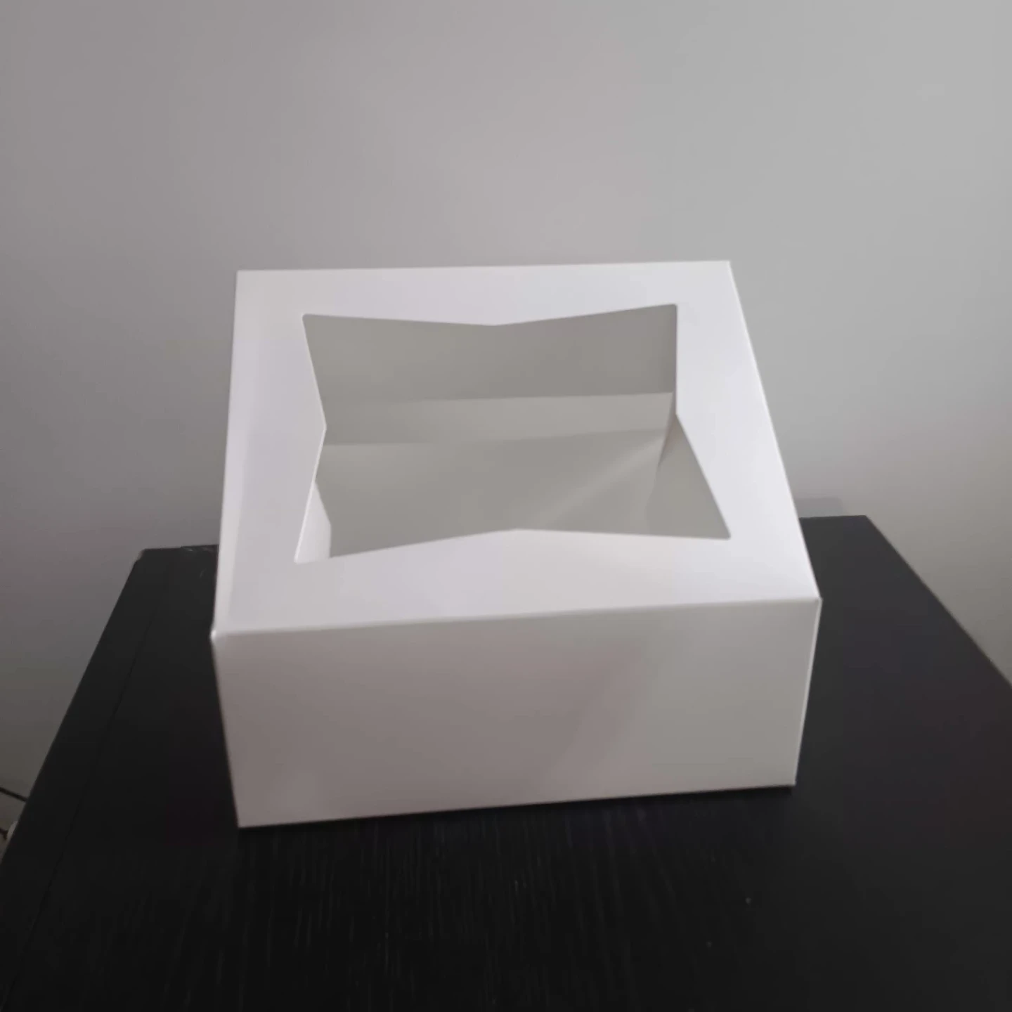 White Cake Box with Window