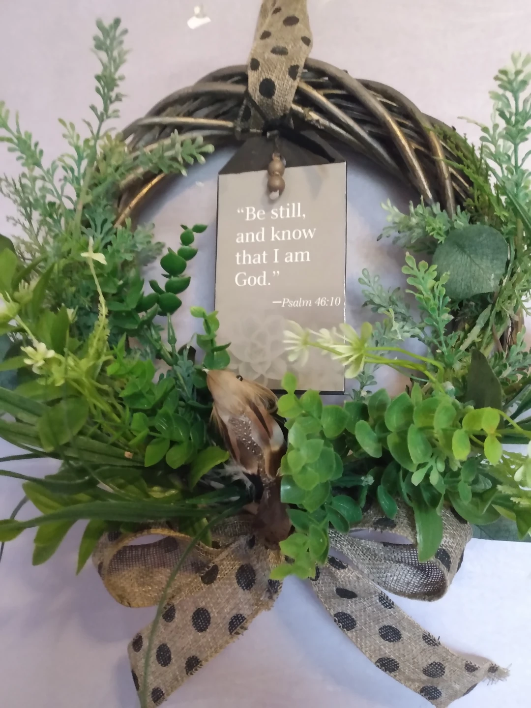 Spring Wreath with Bird and Bow