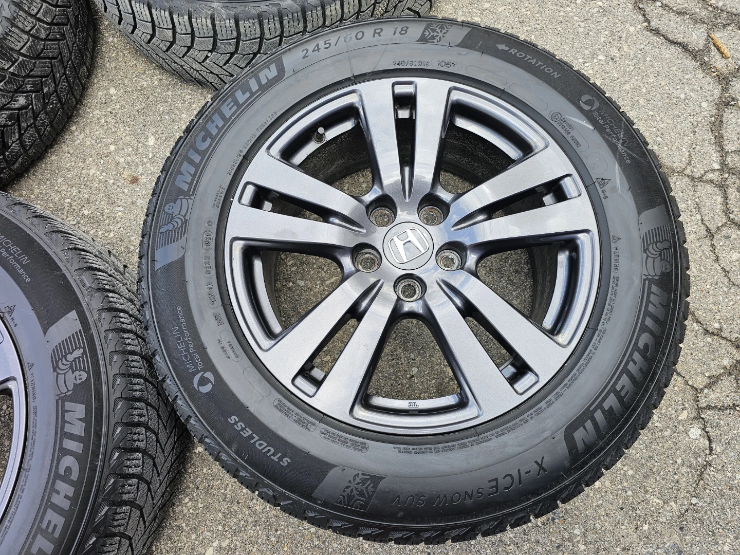 HONDA PILOT/PASSPORT WINTER TIRES ON O.E.M RIMS - photo 2