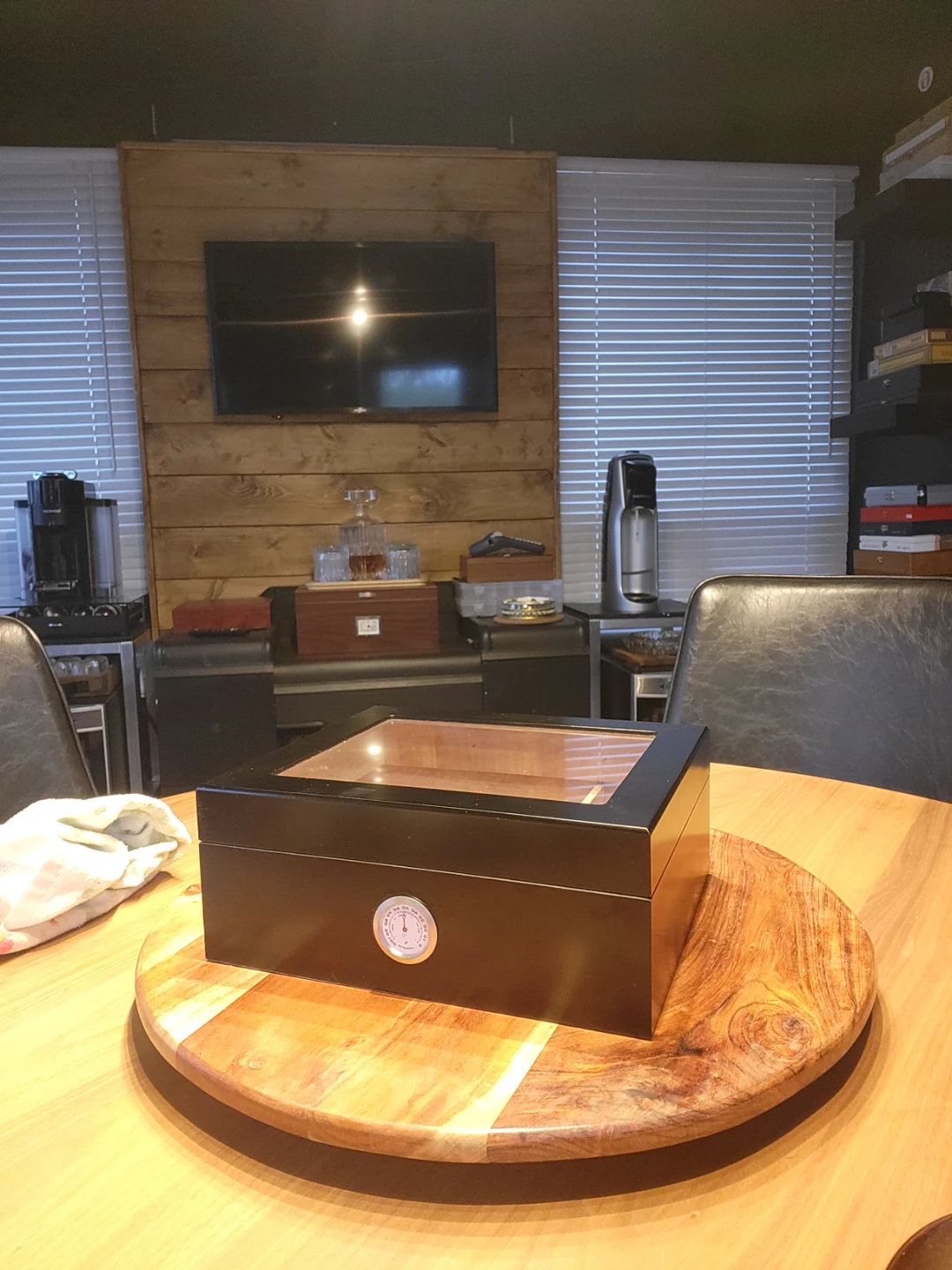 Cigar Humidor Box with Hygrometer