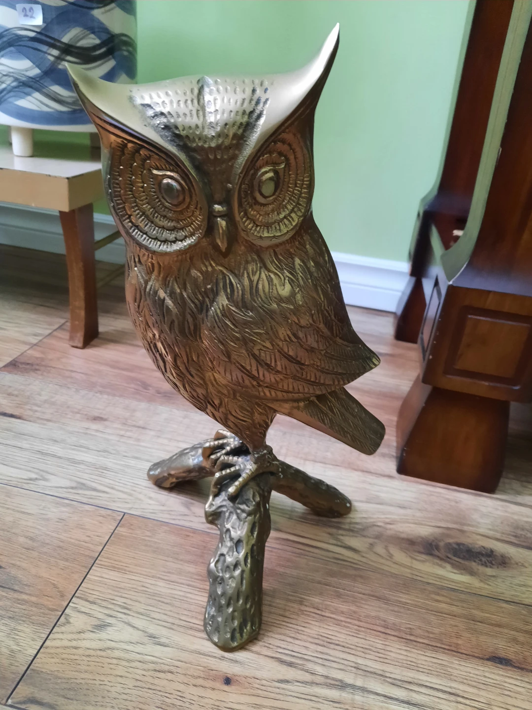 Vintage Brass Owl Figurine - photo 5
