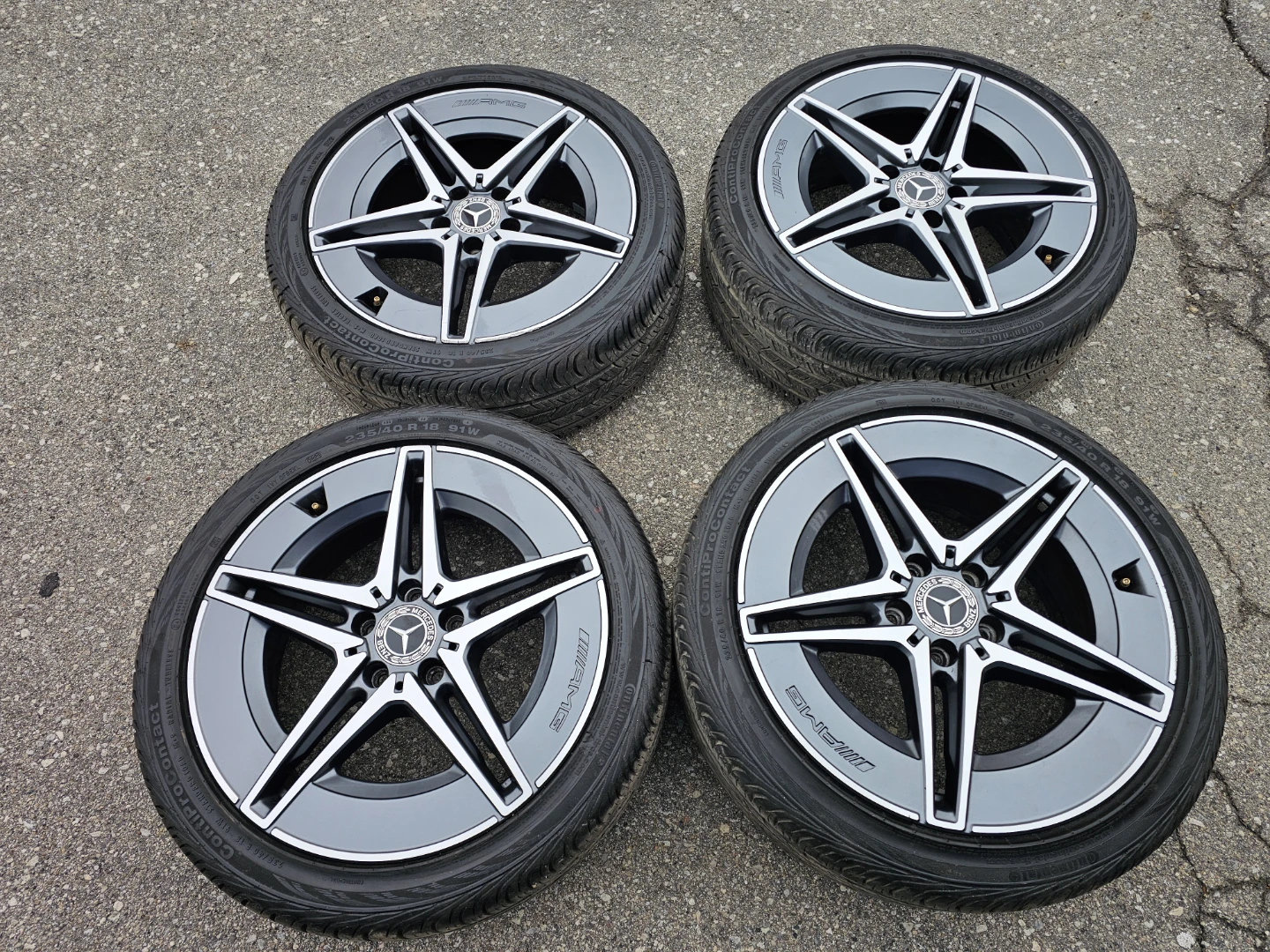 MERCEDES BENZ C-CLASS (AMG) RIMS AND ALL SEASON TIRES