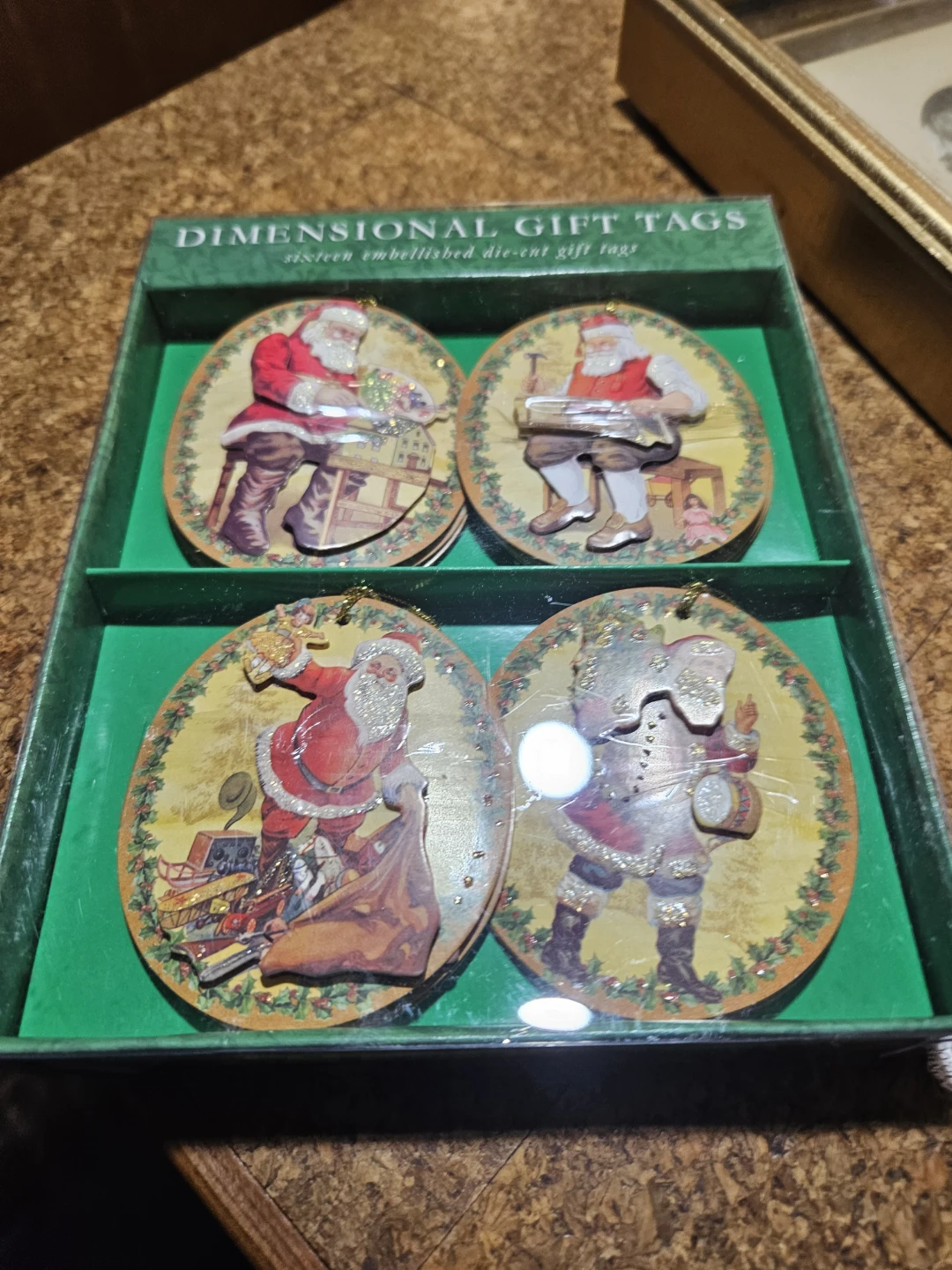 Dimensional Christmas Gift Tags - Santa Claus Set - photo 4