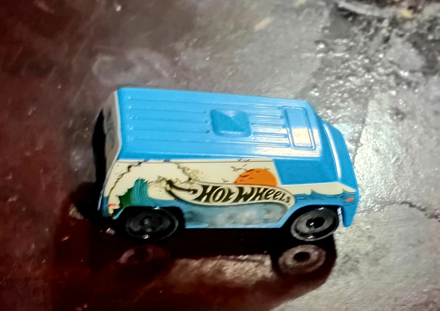 Hot Wheels Blue Van Toy Car