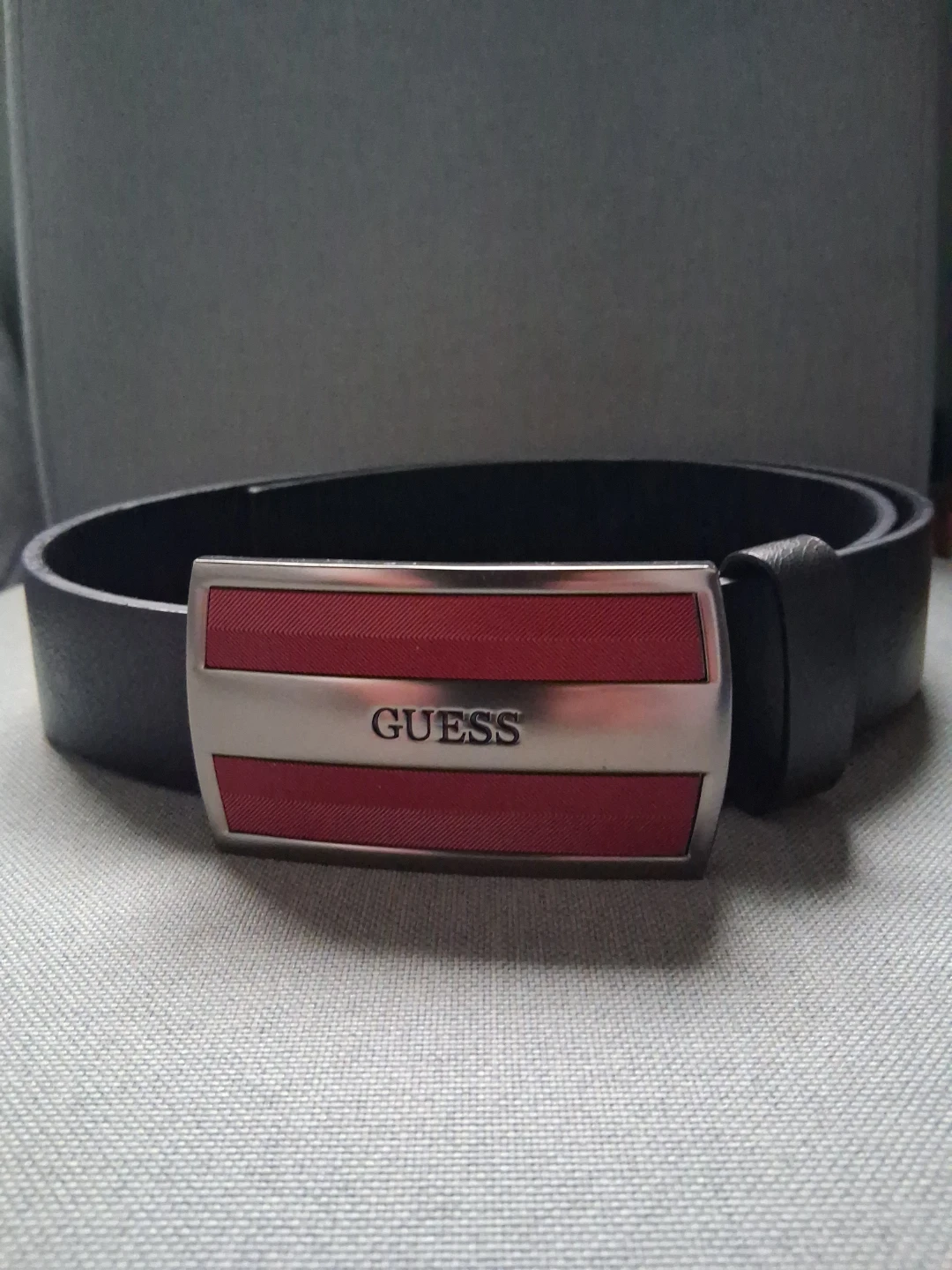 Guess Belt - Black/Red Buckle - Size 30