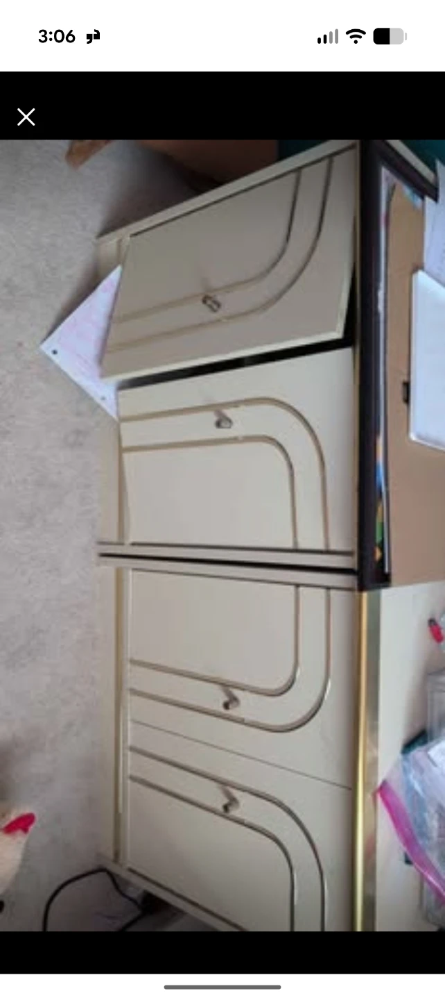 Cream coloured dresser/storage unit