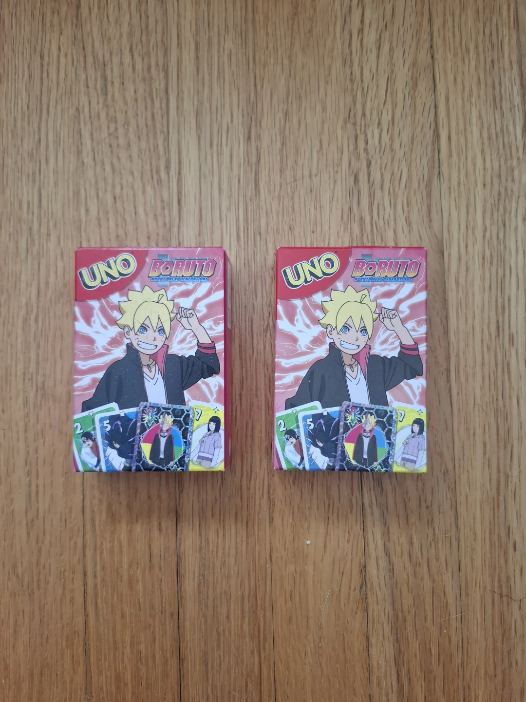 McDonalds Uno cards - Boruto
