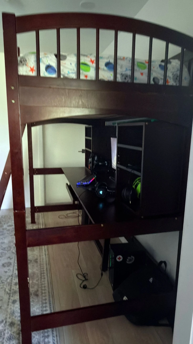 Loft Bed with Desk and Shelving - photo 3