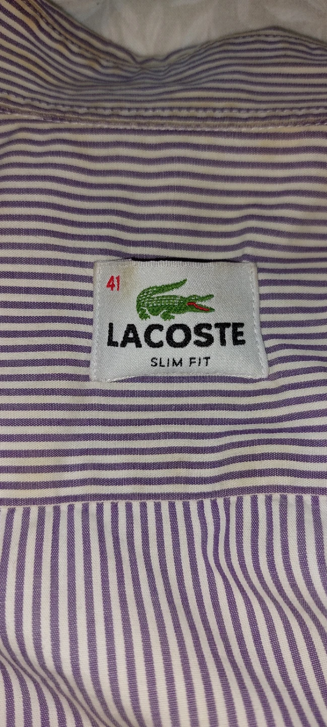 Lacoste Slim Fit Striped Button-Down Shirt - photo 2