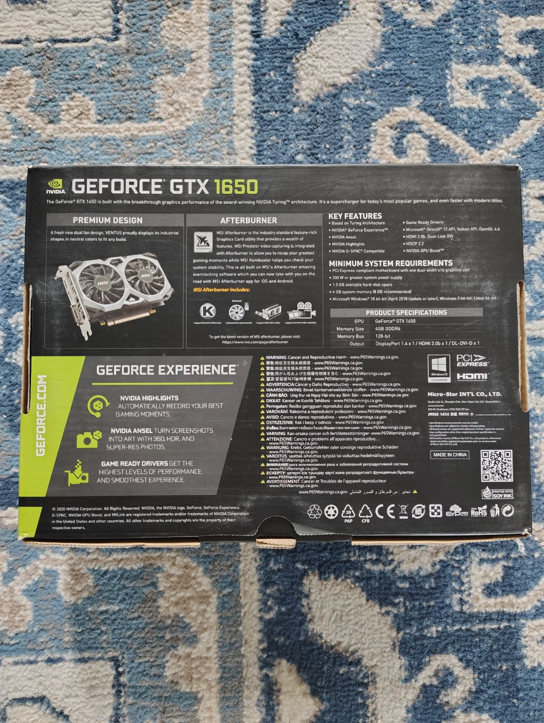 MSI GeForce GTX 1650 Ventus XS OC Edition Graphics Card - photo 3