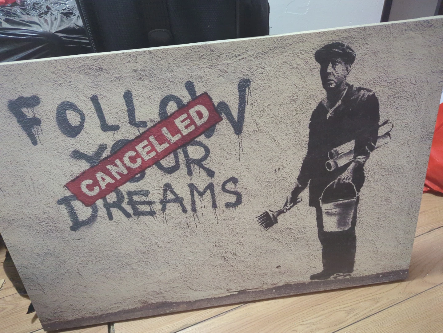 Banksy "Follow Your Dreams Cancelled" Art Print - photo 2