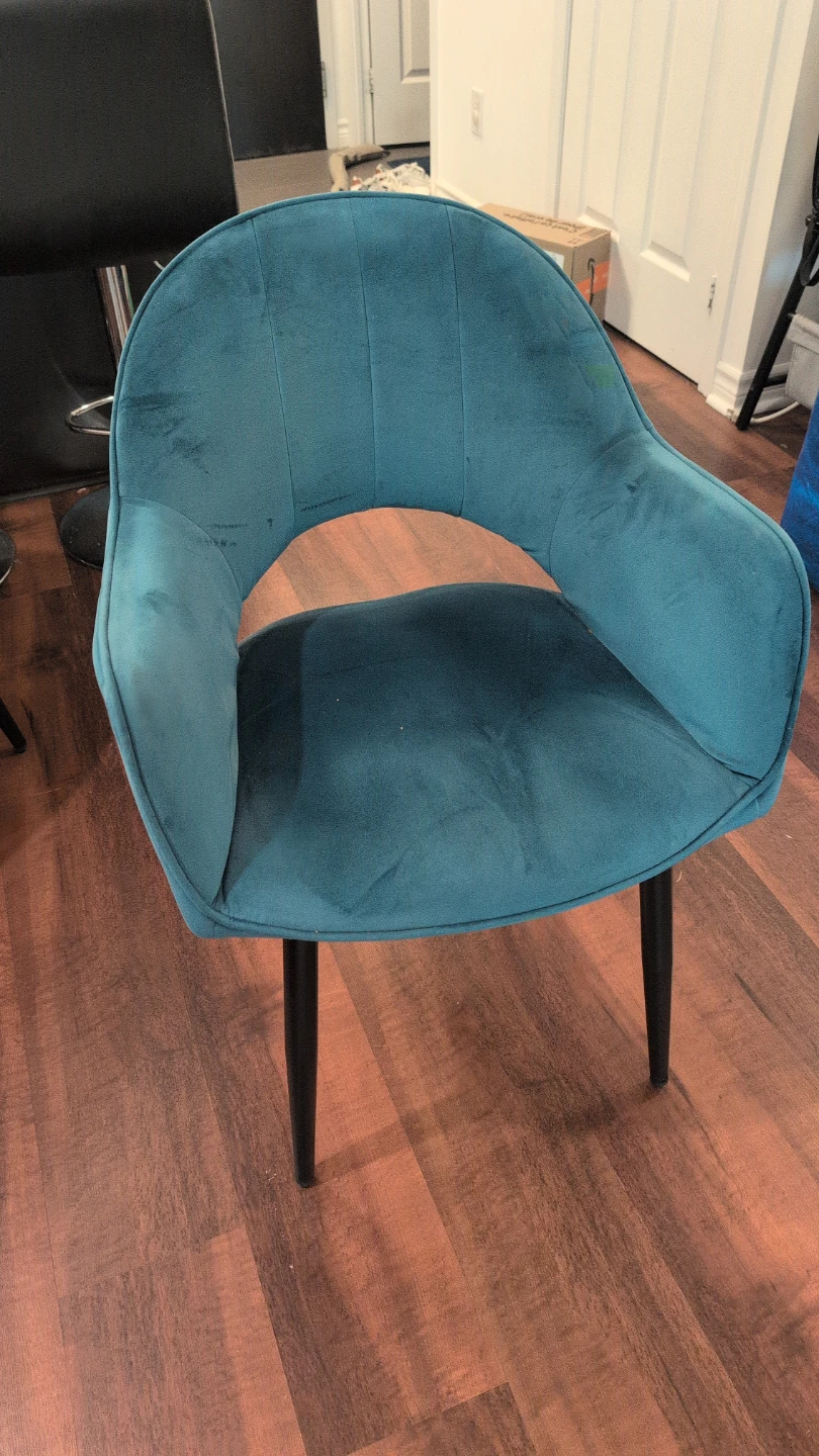 Teal Velvet Accent Chair