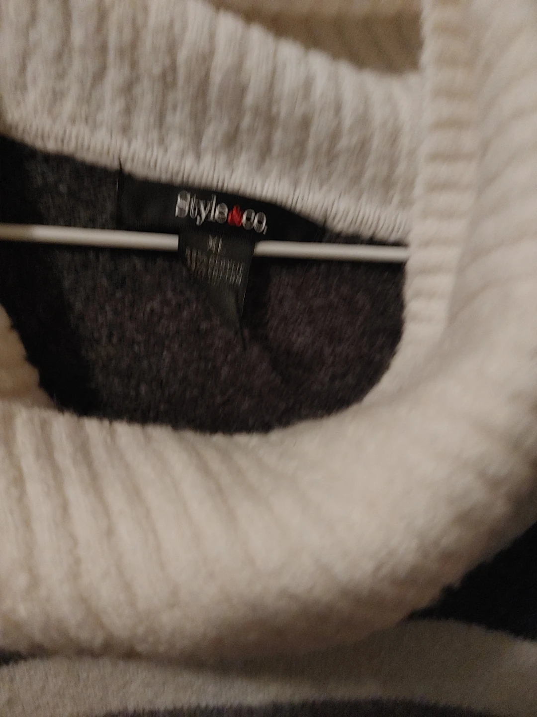 Style & Co Striped Cowl Neck Sweater XL - photo 2