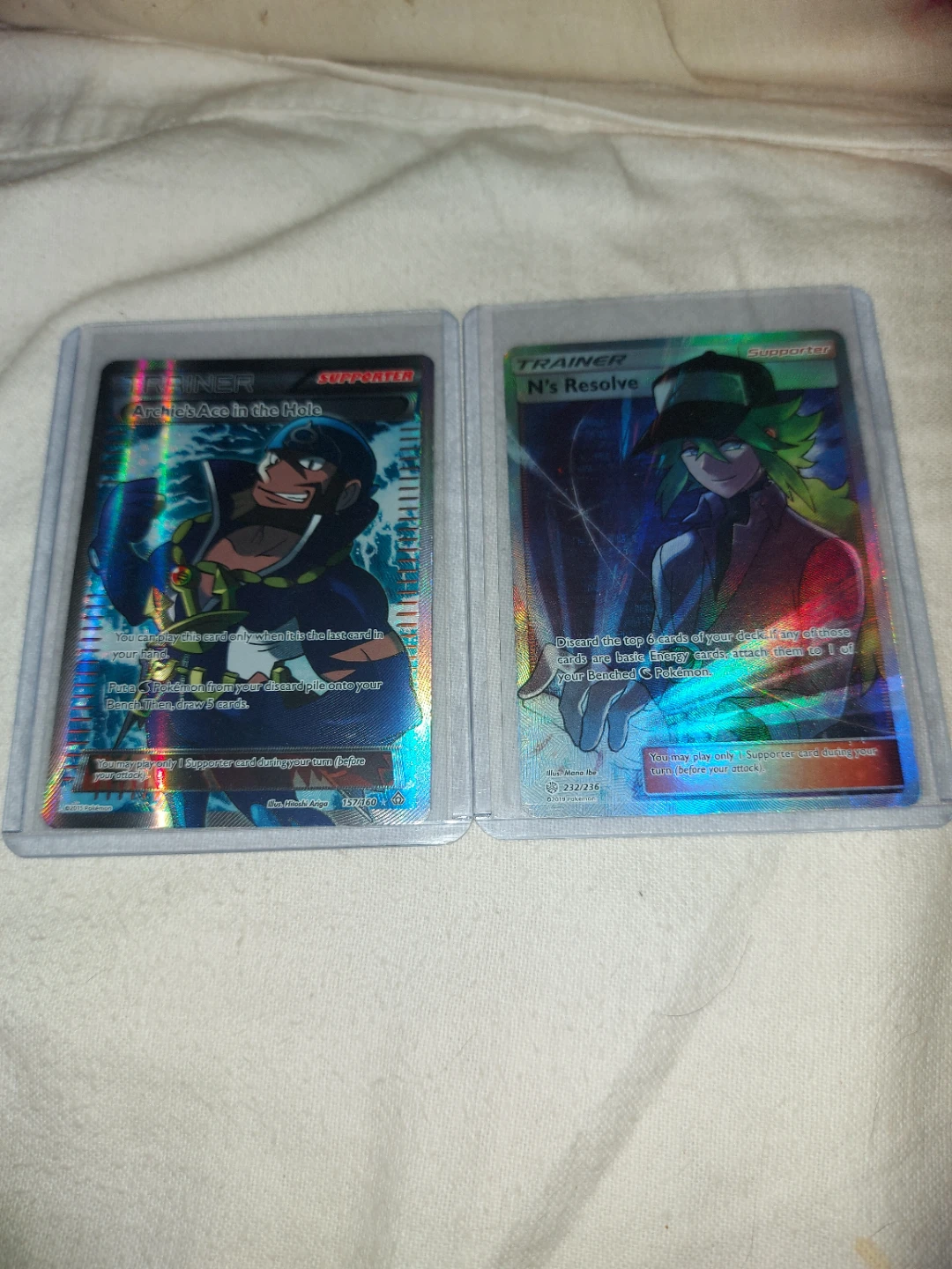 Pokemon full art Archie's Ace in the Hole & N's Resolve - photo 2