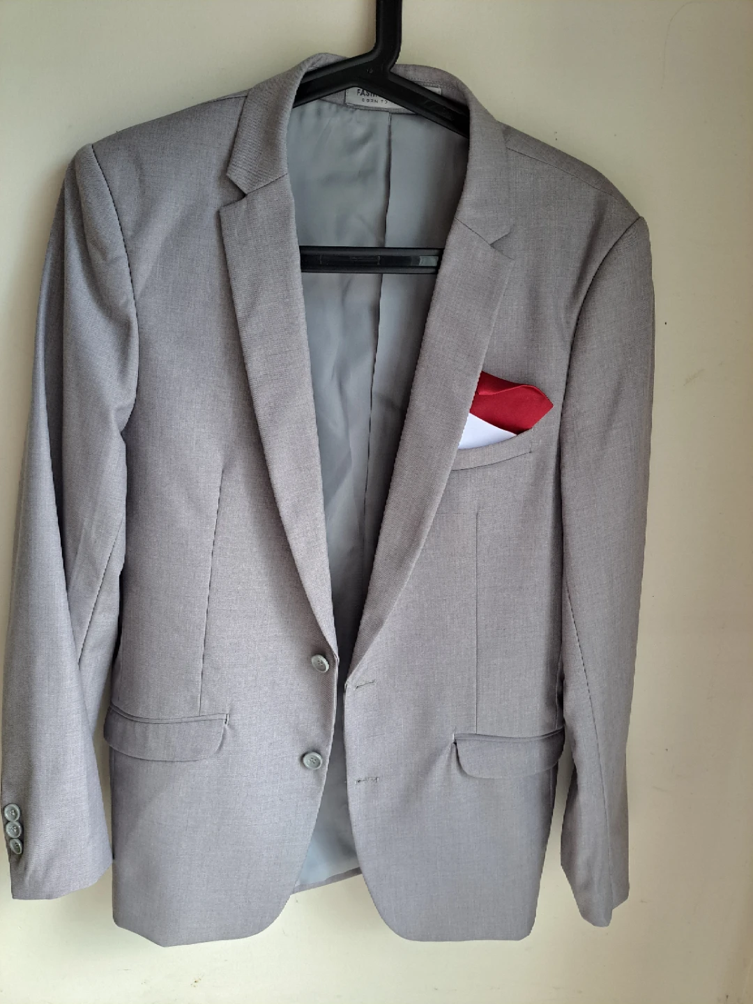 Teen Boys Grey Suit Vest, Jacket, and Pants - photo 2