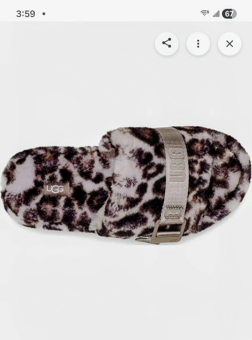 Ugg Fluffita Panther Print Slides Butterscotch - photo 2