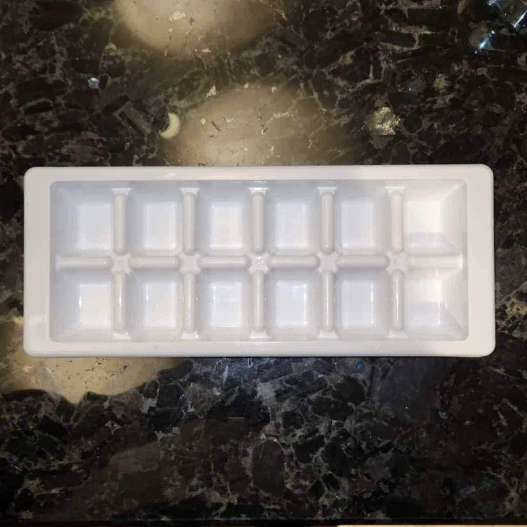 White Plastic Ice Cube Tray