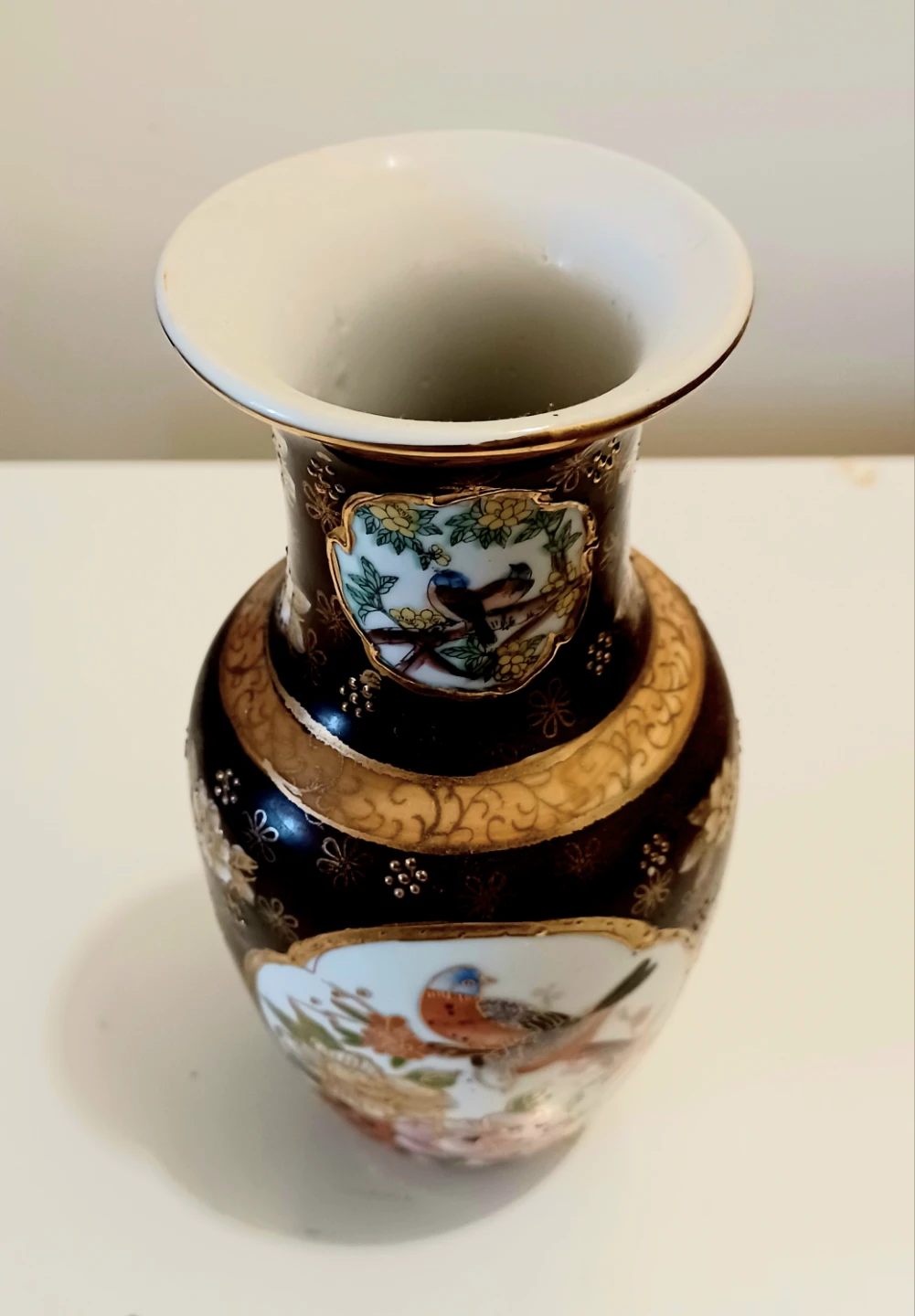 Vtg.Hand Painted Royal Satsuma Vase - photo 3