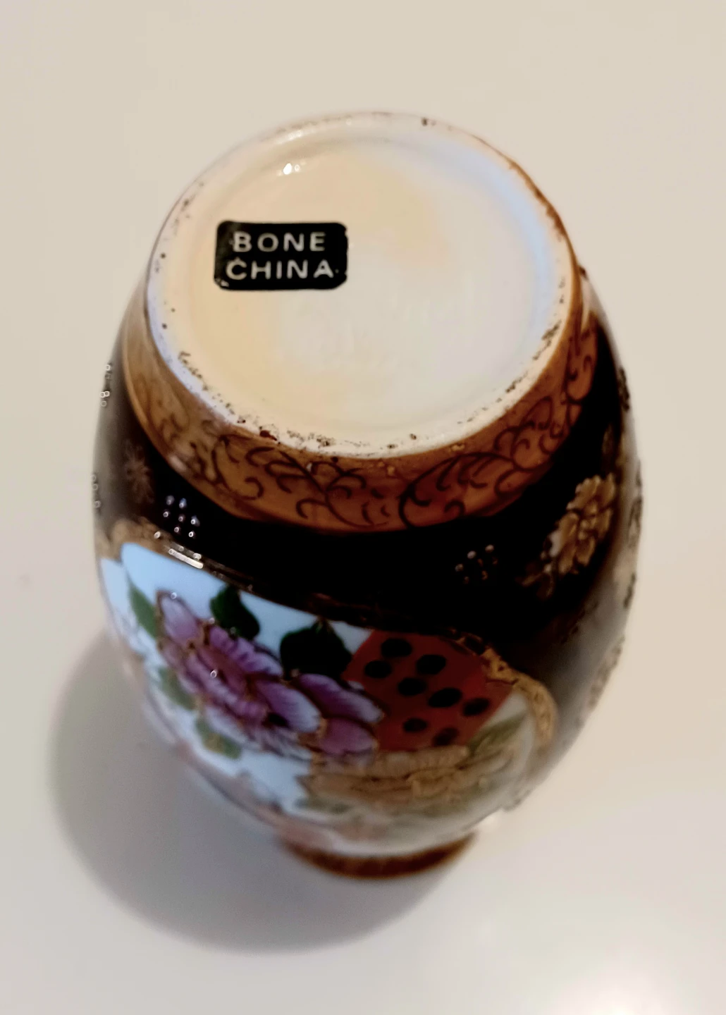 Vtg.Hand Painted Royal Satsuma Vase - photo 4