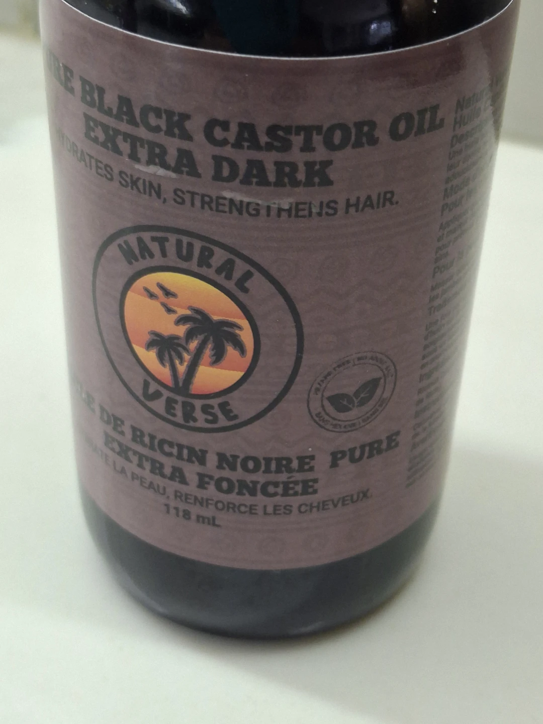 Natural Verse Pure Black Castor Oil, Extra Dark, 118 mL - photo 4