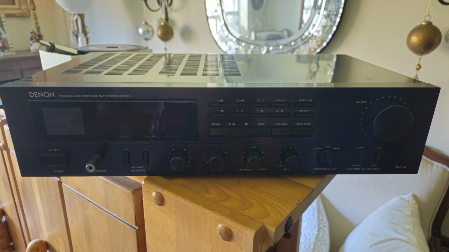 DENON Precision Audio Component AM/FM Stereo Receiver DRA-29