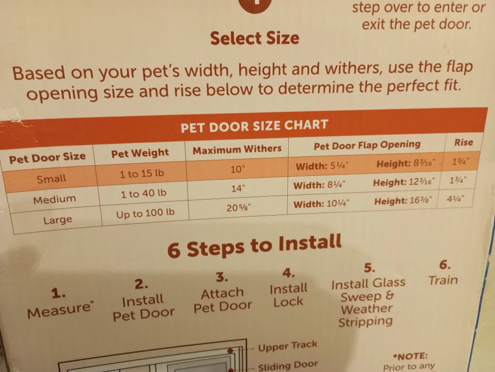 PetSafe Sliding Glass Medium Pet Door - White - photo 4