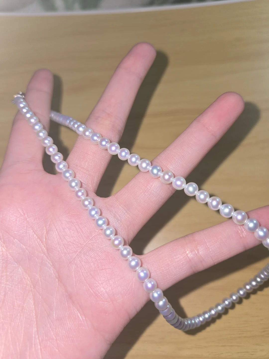 Real Fresh Pearl Necklace with Infinity Clasp - photo 2
