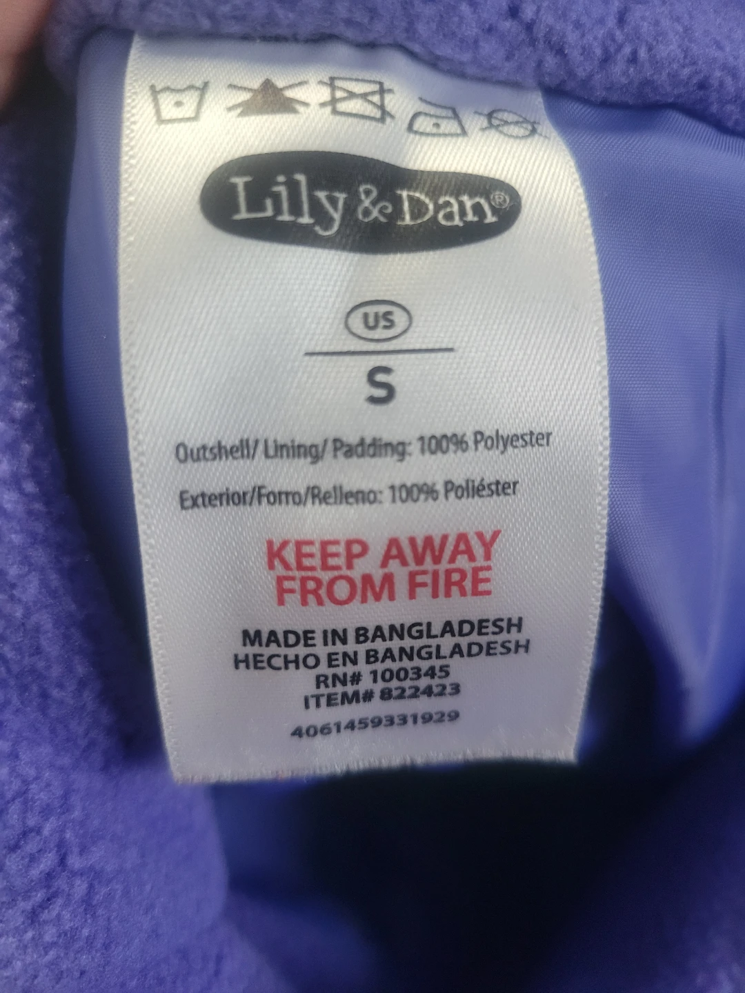 Lily & Dan Purple Snow Bibs Size S - photo 3