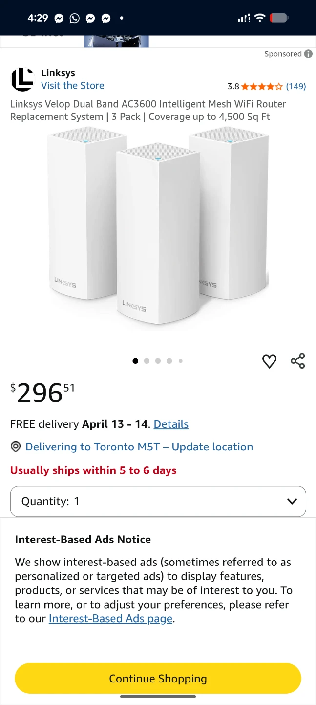 Linksys Velop AC6600 Intelligent Mesh WiFi Router - photo 3