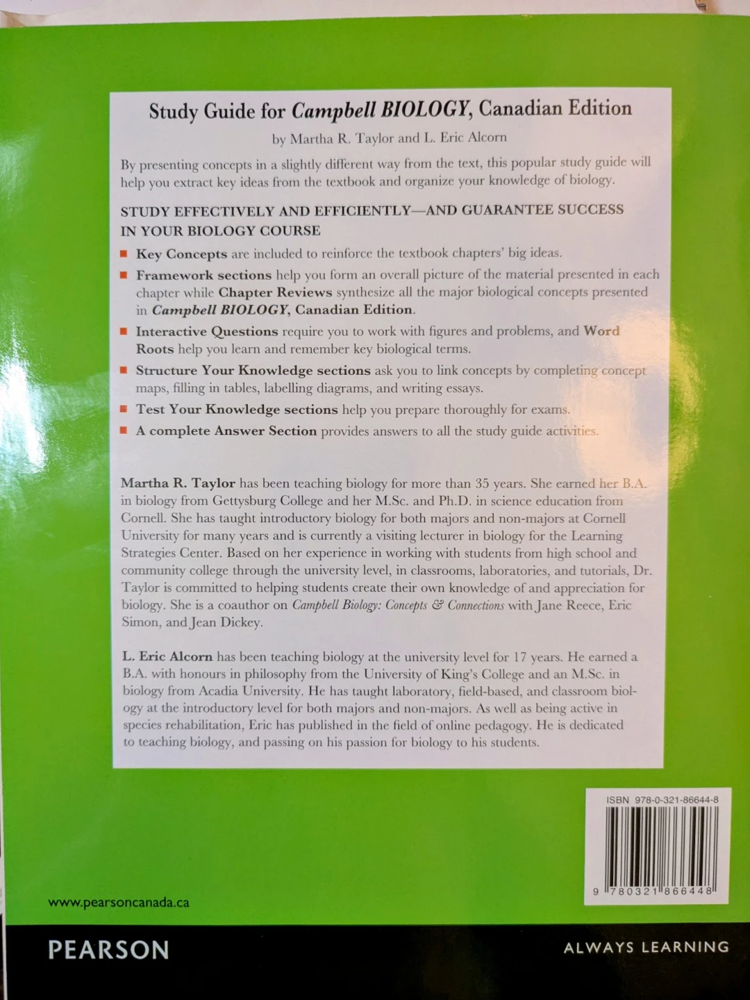 Campbell Biology Study Guide Canadian Edition (New) - photo 2