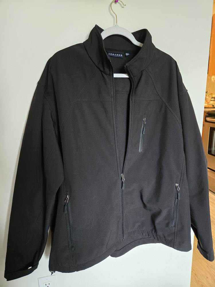 PGA TOUR Black Softshell Jacket XXL