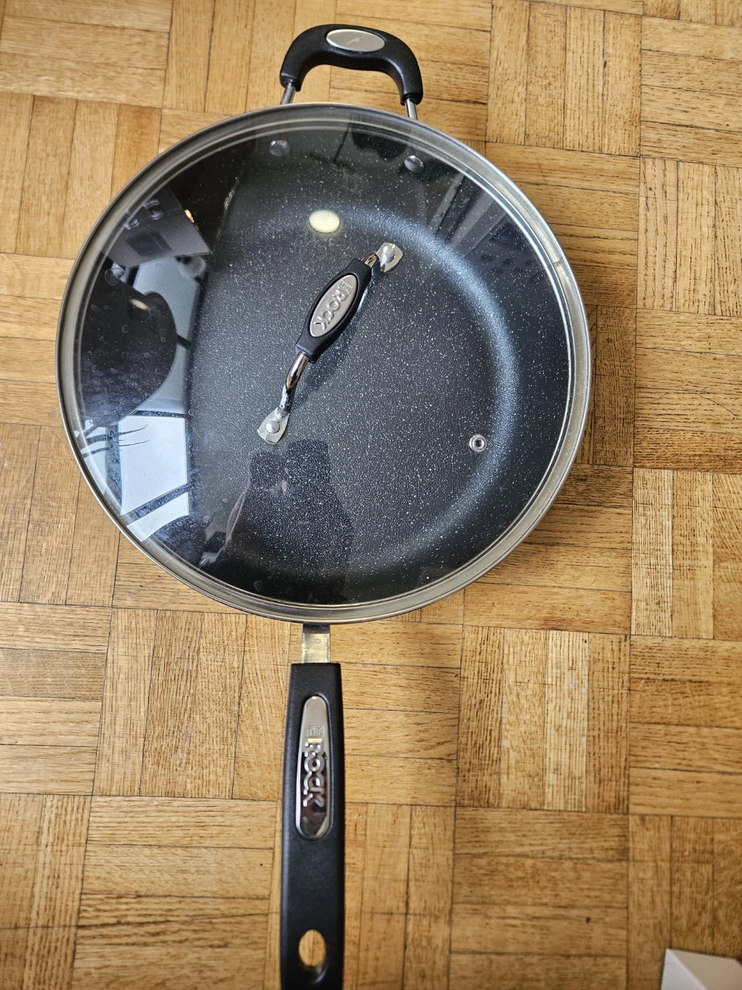 Starfrit The Rock 12-inch Non-Stick Jumbo Cooker Pan with Lid