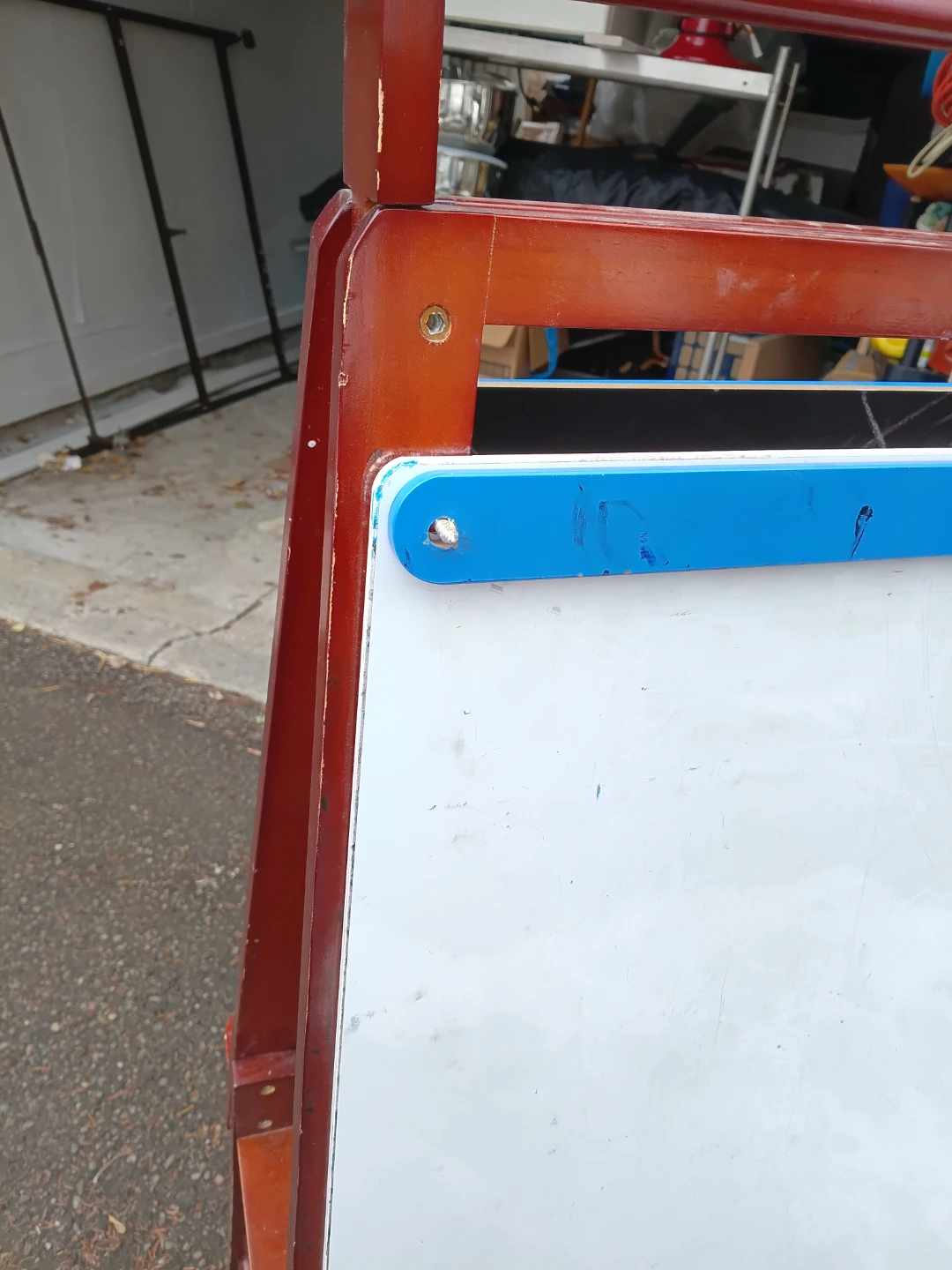 Wooden Art Easel with Whiteboard and Chalkboard - photo 4