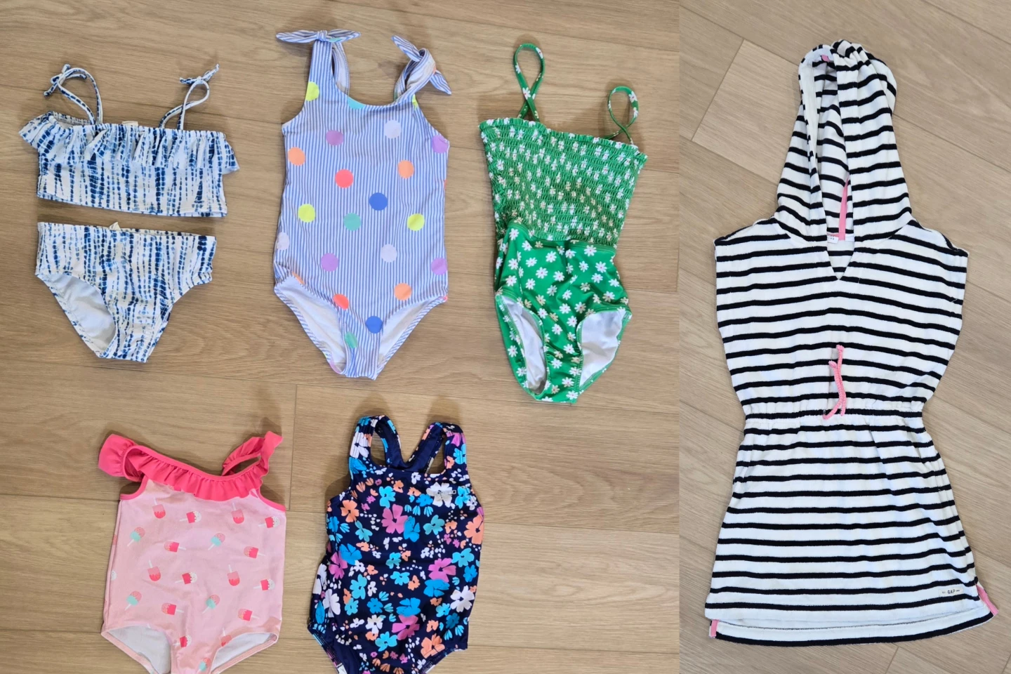 Gap Kids swimsuit set and hooded cover-up