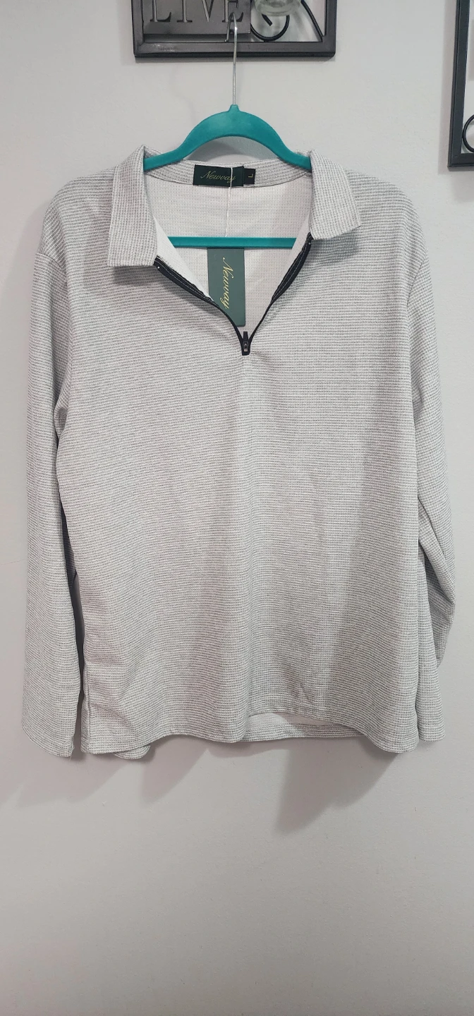 Newvay grey 1/4 zip sweater
