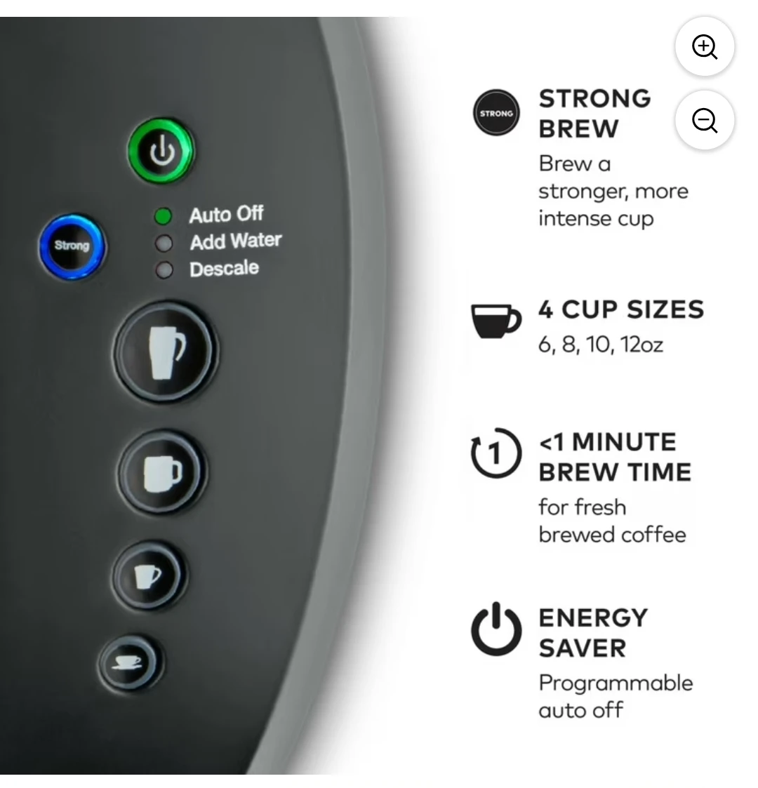 Keurig - K-Select Single-Serve K-Cup Pod  - Matte Black - photo 2