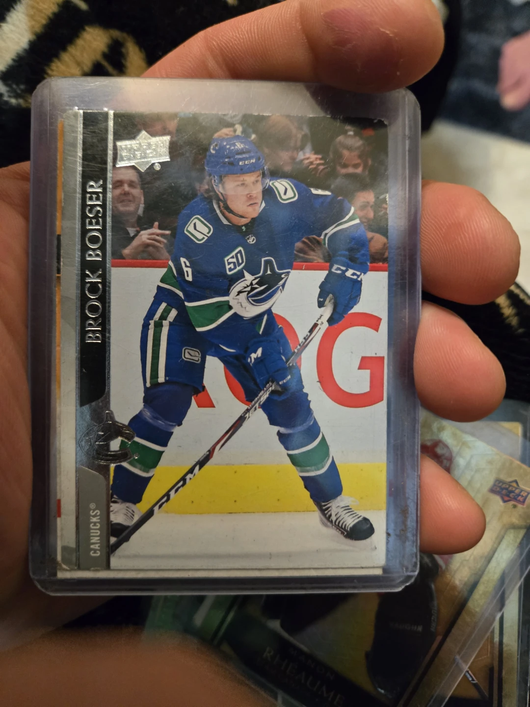 Upper Deck Brock Boeser Canucks Hockey Card