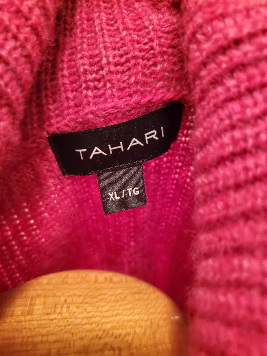 Tahari Women's XL/TG Pink Cowl Neck Sweater - photo 5